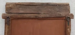 Miroir dans cadre en bois ancien, 174x100 cm