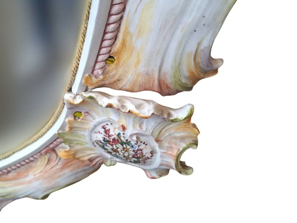 Miroir d'Art en Céramique Polychrome – Maria Pegoraro pour Ricc