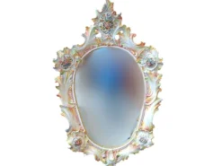 Miroir d'Art en Céramique Polychrome – Maria Pegoraro pour Ricc