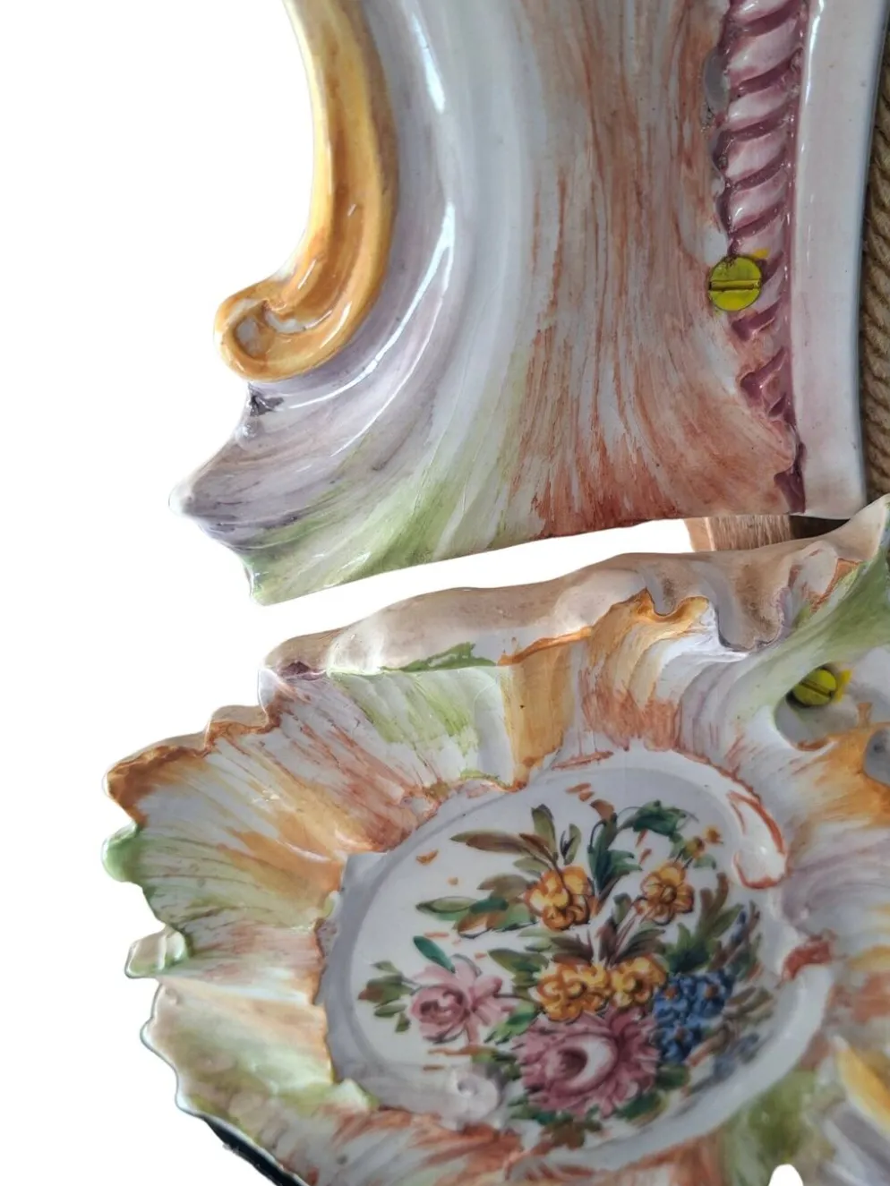 Miroir d'Art en Céramique Polychrome – Maria Pegoraro pour Ricc