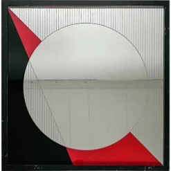 Miroir d'art Eugenio Carmi années 1970 décoration italienne