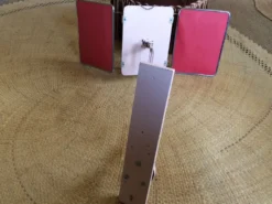 Miroir de barbier sur socle 57x23cm