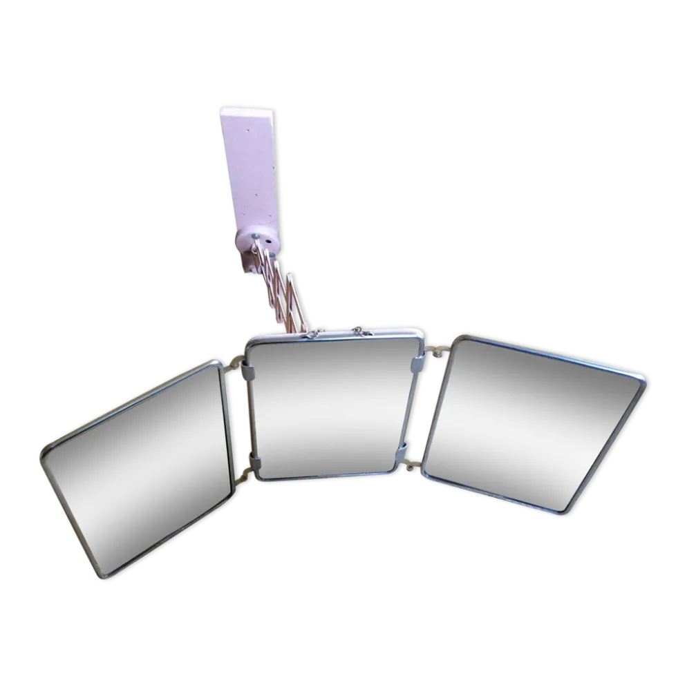 Miroir de barbier sur socle 57x23cm