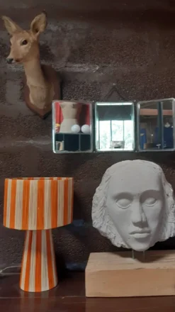 Miroir de barbier triptyque.