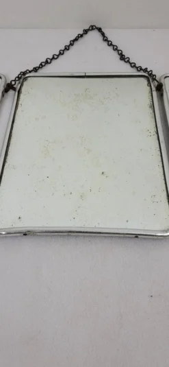 Miroir de barbier triptyque