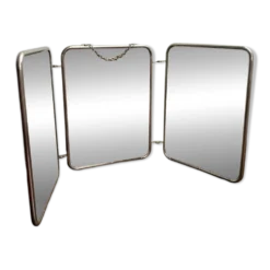 Miroir de barbier triptyque, 1960, dos pied de poule