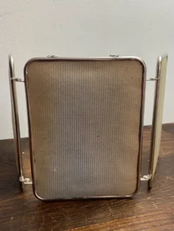 Miroir de barbier triptyque, 1960, dos pied de poule