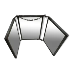 Miroir de barbier triptyque 32x14cm