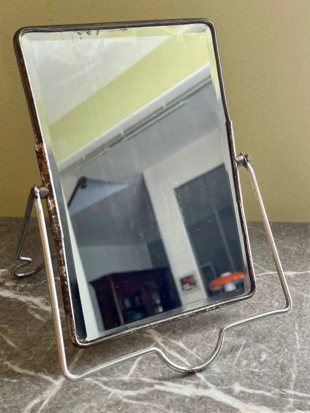 Miroir de barbier vintage