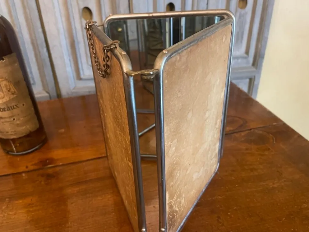 Miroir de coiffeur 3 volets vintage