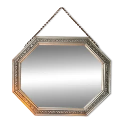 Miroir de courtoisie octogonal 1950