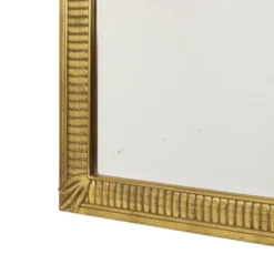 Miroir Deknudt en or Hollywood Regency biseauté 92 cm