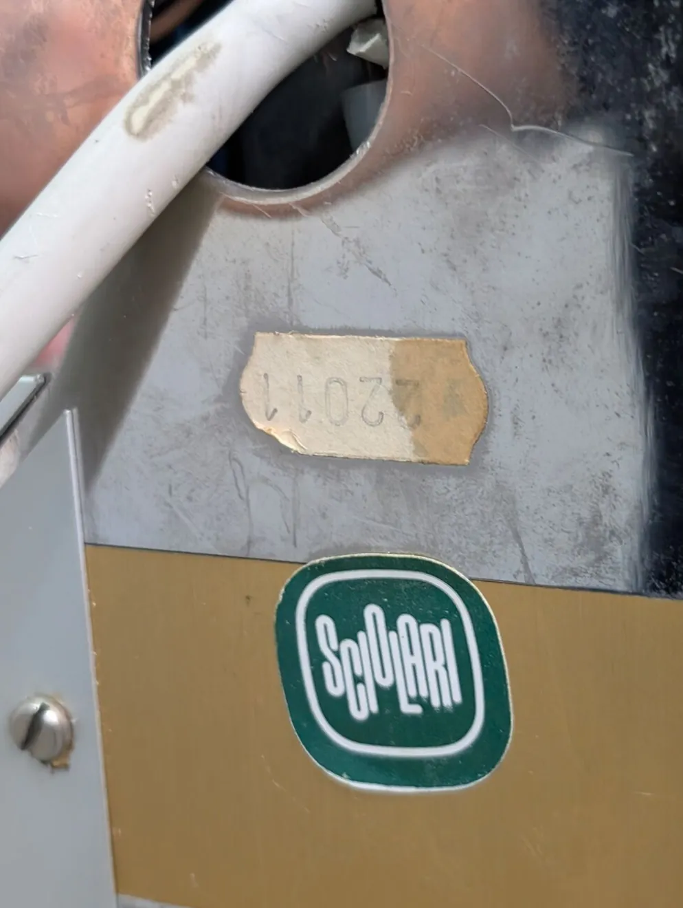 Miroir de maquillage éclairé par Gaetano Sciolari en chrome et laiton, Italie, années 1970