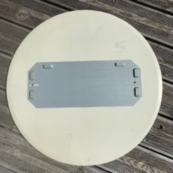 Miroir de salle de bain rond bicolore