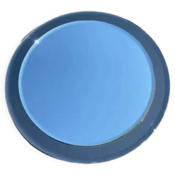 Miroir de salle de bain rond bicolore