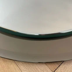 Miroir de salle de bain rond bicolore
