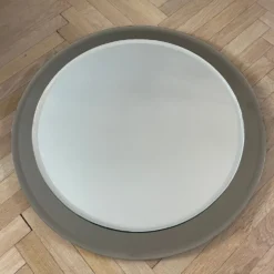 Miroir de salle de bain rond bicolore