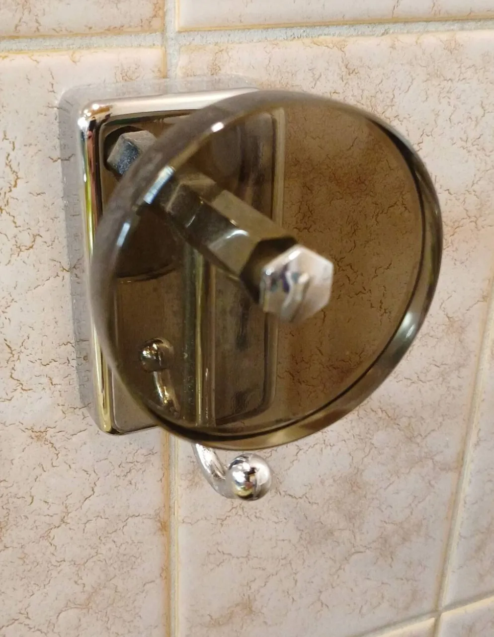 Miroir de salle de bain vintage avec crochets