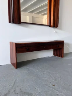 Miroir des années 1970 avec armoire, Norvège
