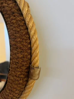 Miroir design en cordage