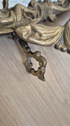 Miroir de table ancien en bronze — style Louis XV Rococo — 1900-1920
