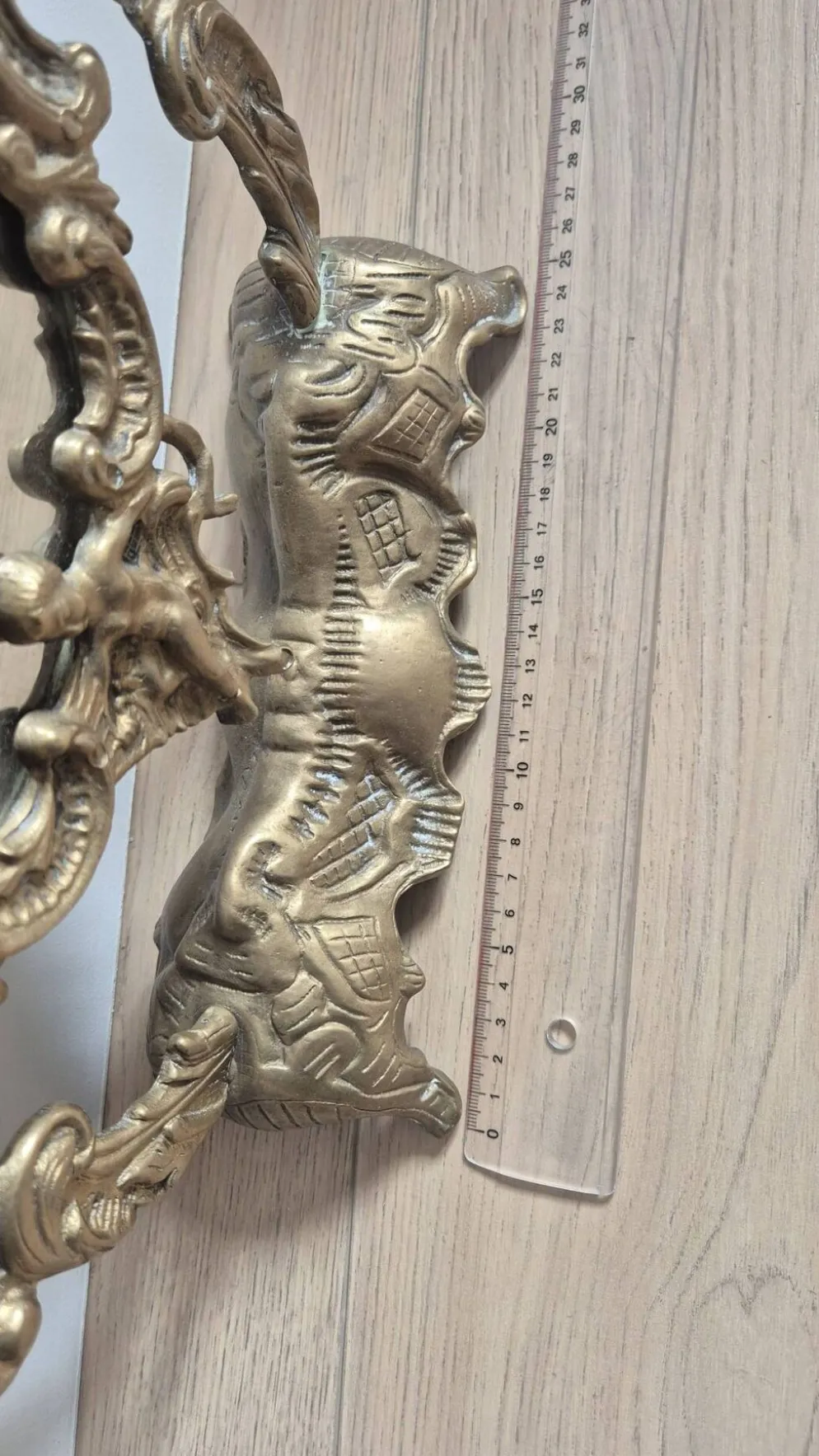 Miroir de table ancien en bronze — style Louis XV Rococo — 1900-1920