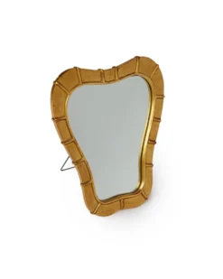 Miroir de table italien en bois doré, années 1950