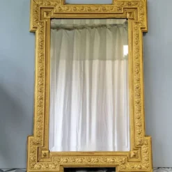 Miroir doré biseauté