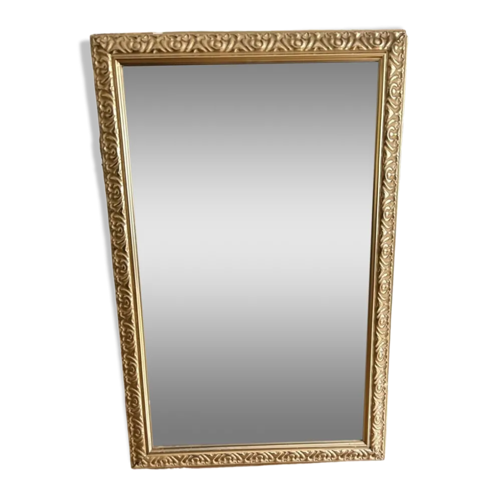 miroir doré biseauté vintage