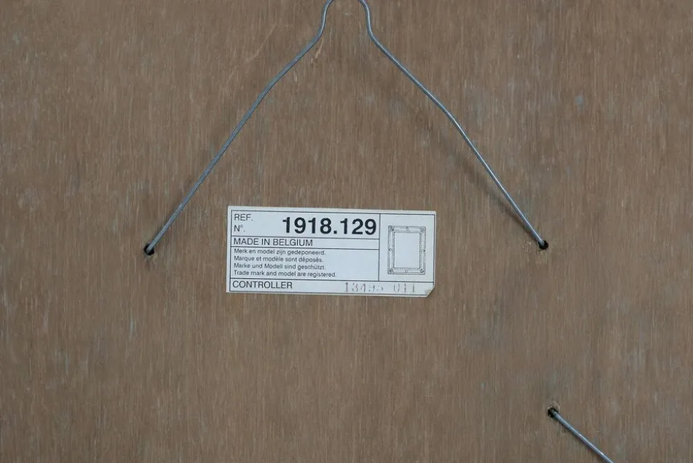 Miroir doré de style baroque par Deknudt, Belgique 20e siècle