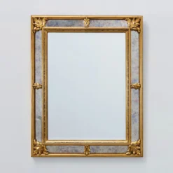 Miroir doré de style baroque par Deknudt, Belgique 20e siècle