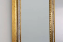 Miroir doré de style mid-century moderne par Deknudt, Belgique, années 1970