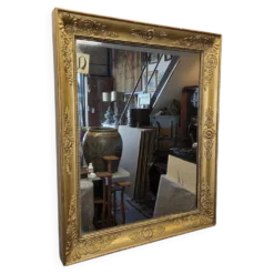 Miroir doré français ancien, début des années 1800