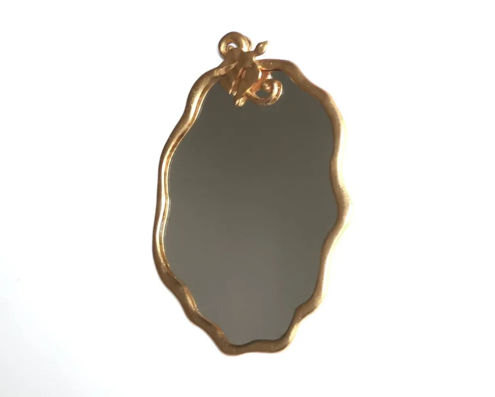 Miroir doré à l'oiseau de Edouard Rambaud, années 90