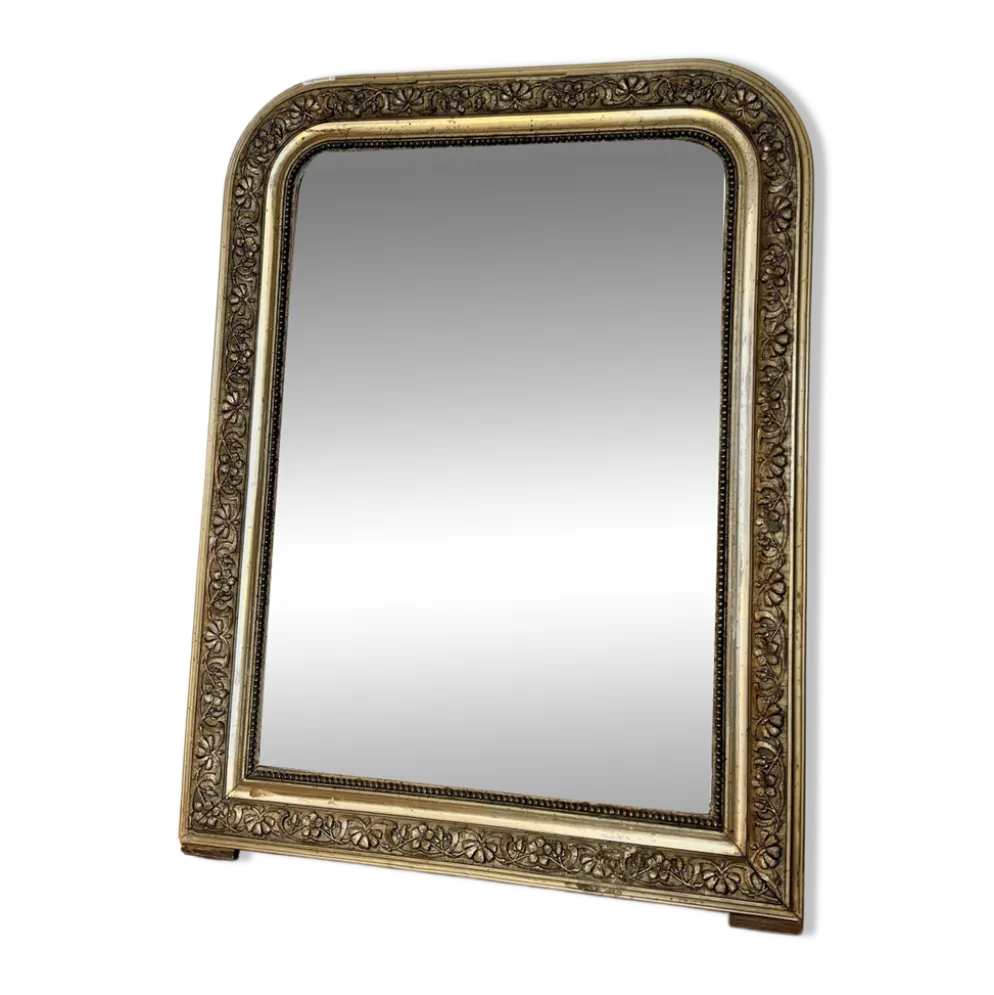 Miroir doré - Louis Philippe feuille d’or 51x65cm