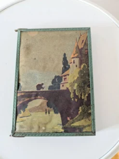 Miroir double de barbier ancien