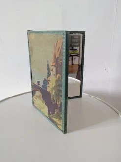 Miroir double de barbier ancien