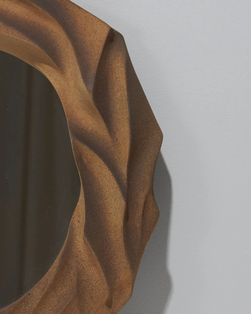 Miroir "Dunes" en grès