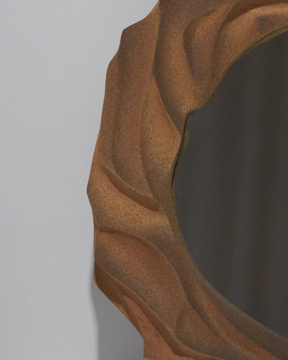 Miroir "Dunes" en grès