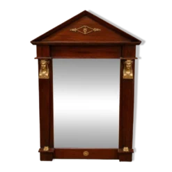 Miroir Empire à fronton triangulaire, XIXe siècle