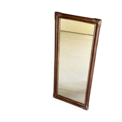 Miroir en bambou vintage