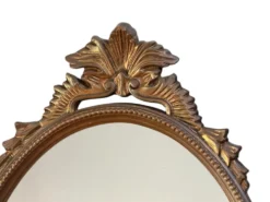Miroir en bois doré des années 50 France