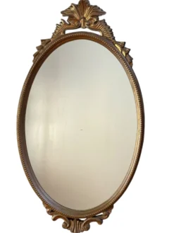 Miroir en bois doré des années 50 France
