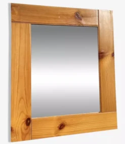 Miroir en bois Maison Regain pin 1980 40x35