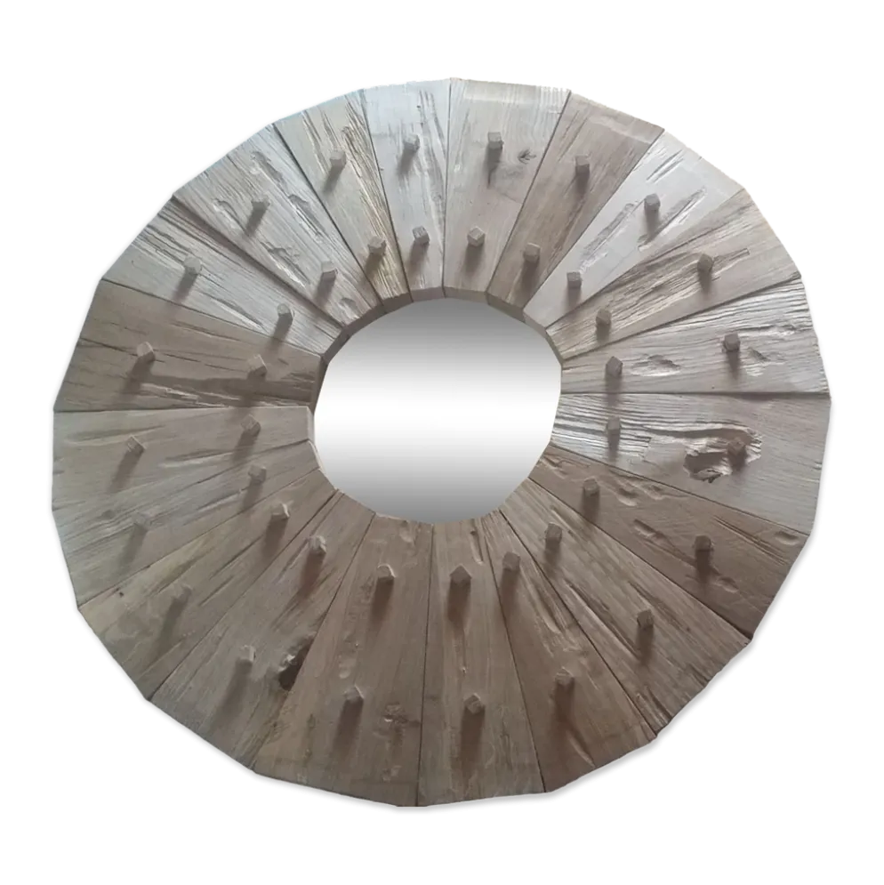Miroir en bois massif 60cm