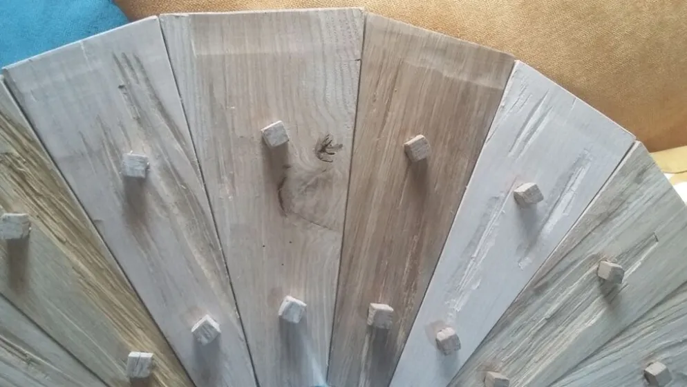 Miroir en bois massif 60cm