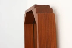 Miroir en bois octogonal géométrique Art Déco, Italie vers 1925