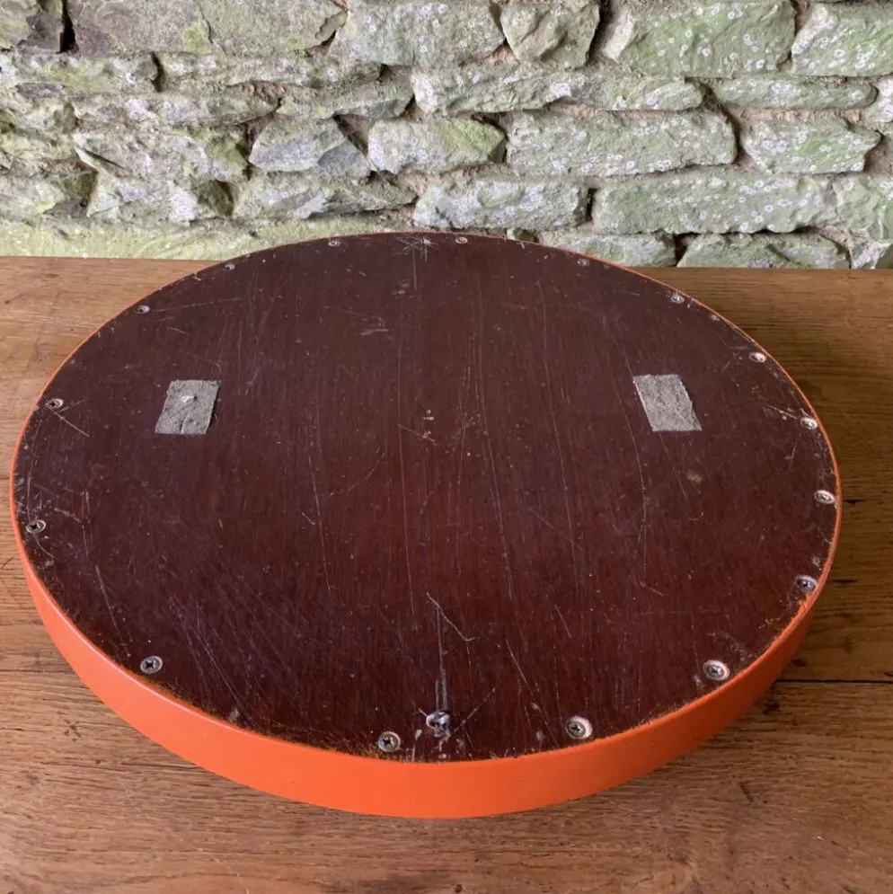 Miroir en bois orange