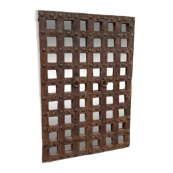 Miroir en bois original avec croisillons