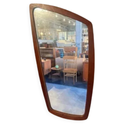 Miroir encadré en teck, Danemark 1960